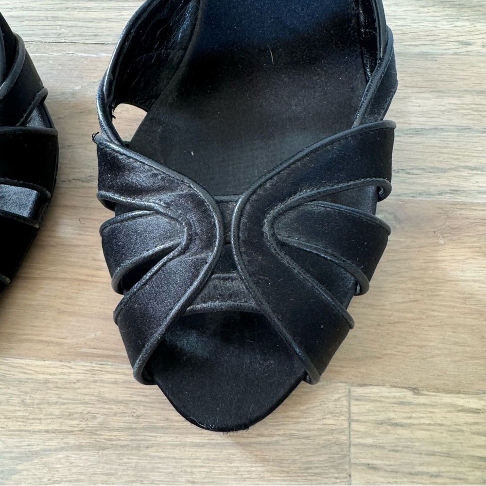 Dior Vintage Peep Toe Tortoise Shell Heels Size 37.5 - Picture 12 of 16